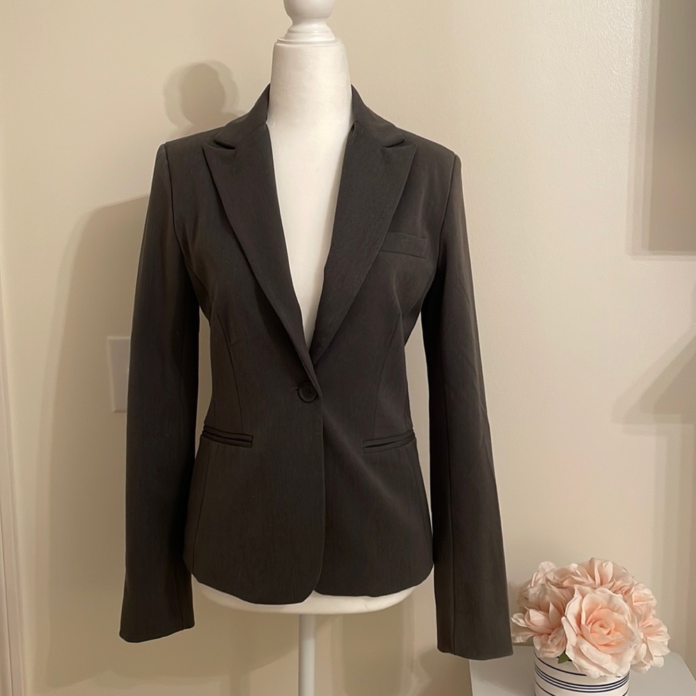 Express Single Button Gray Blazer Size 2